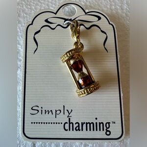 Simply Charming Hourglass Charm Vintage